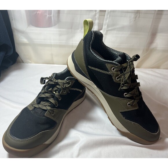 Forsake Banks Other - Forsake Banks Low Top Water Resistant Hiking Sneakers | Black & Green | Men's 12